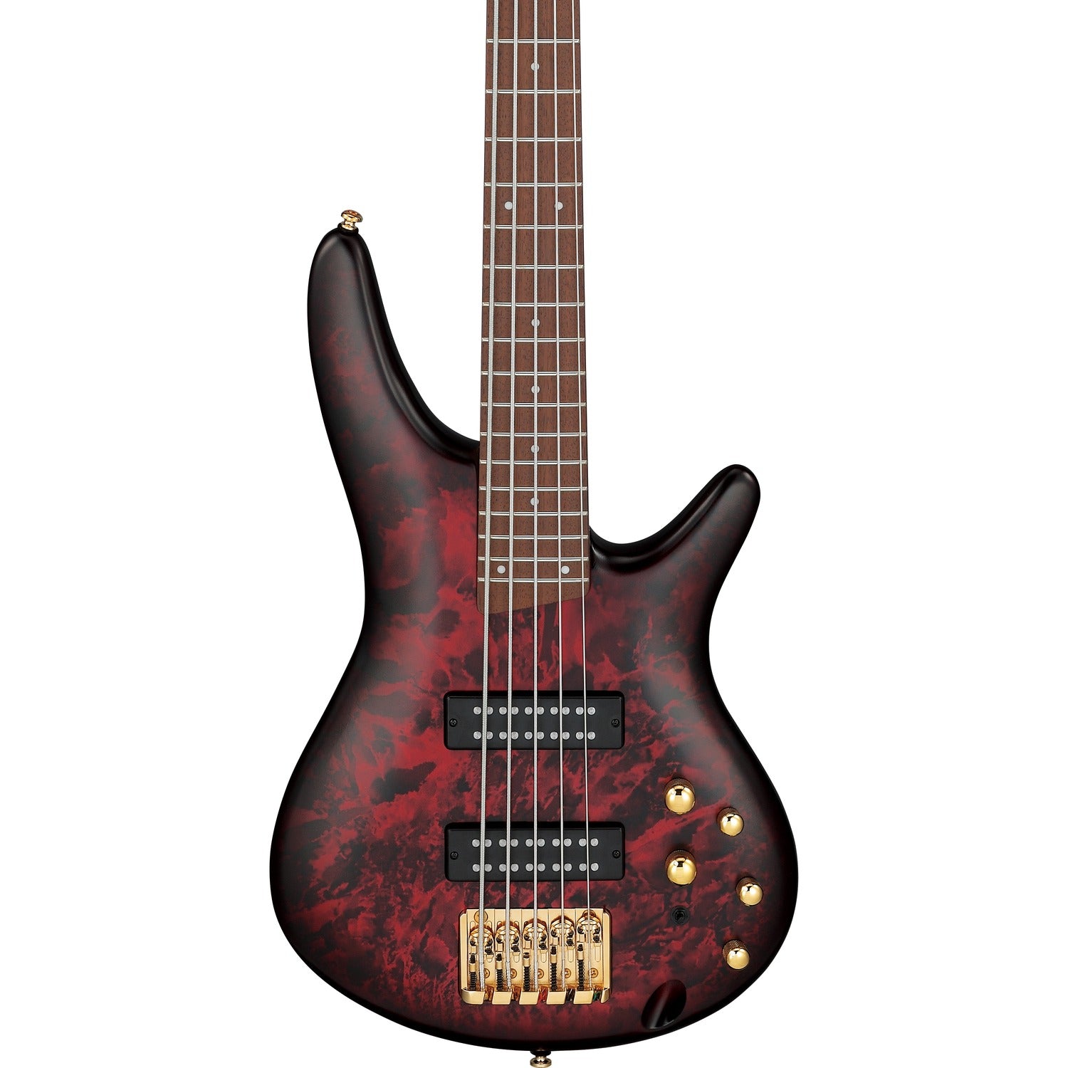Ibanez Bass Guitars Ibanez SR305EDX 5 String Electric Bass Guitar #color_wine-red-frozen-matte