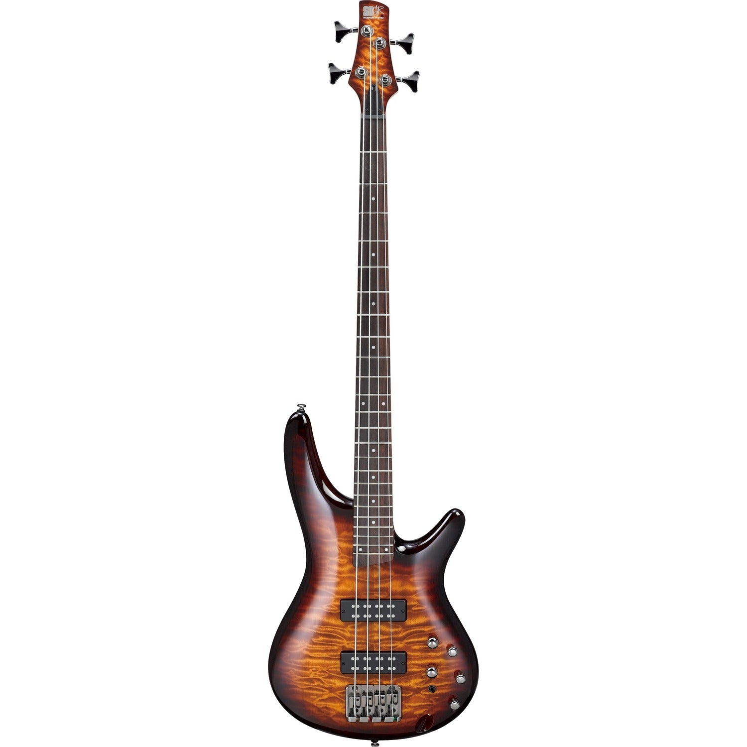 Ibanez Bass Guitars Ibanez SR400EQM 4-String Electric Bass Guitar - Jatoba Fretboard - Dragon Eye Burst