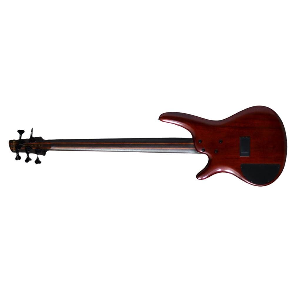 ibanez bass guitars ibanez sr5 smltd 5 string limited edition bass guitar - natural flat