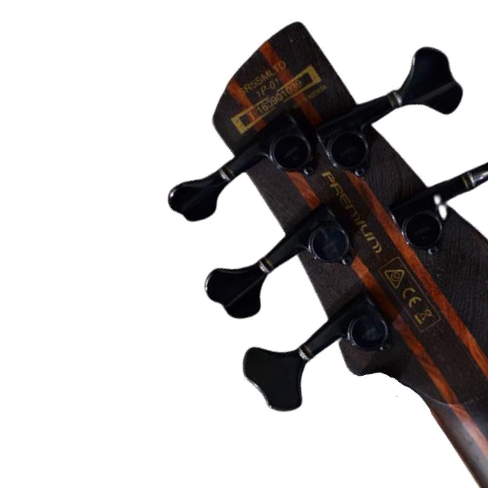 ibanez bass guitars ibanez sr5 smltd 5 string limited edition bass guitar - natural flat