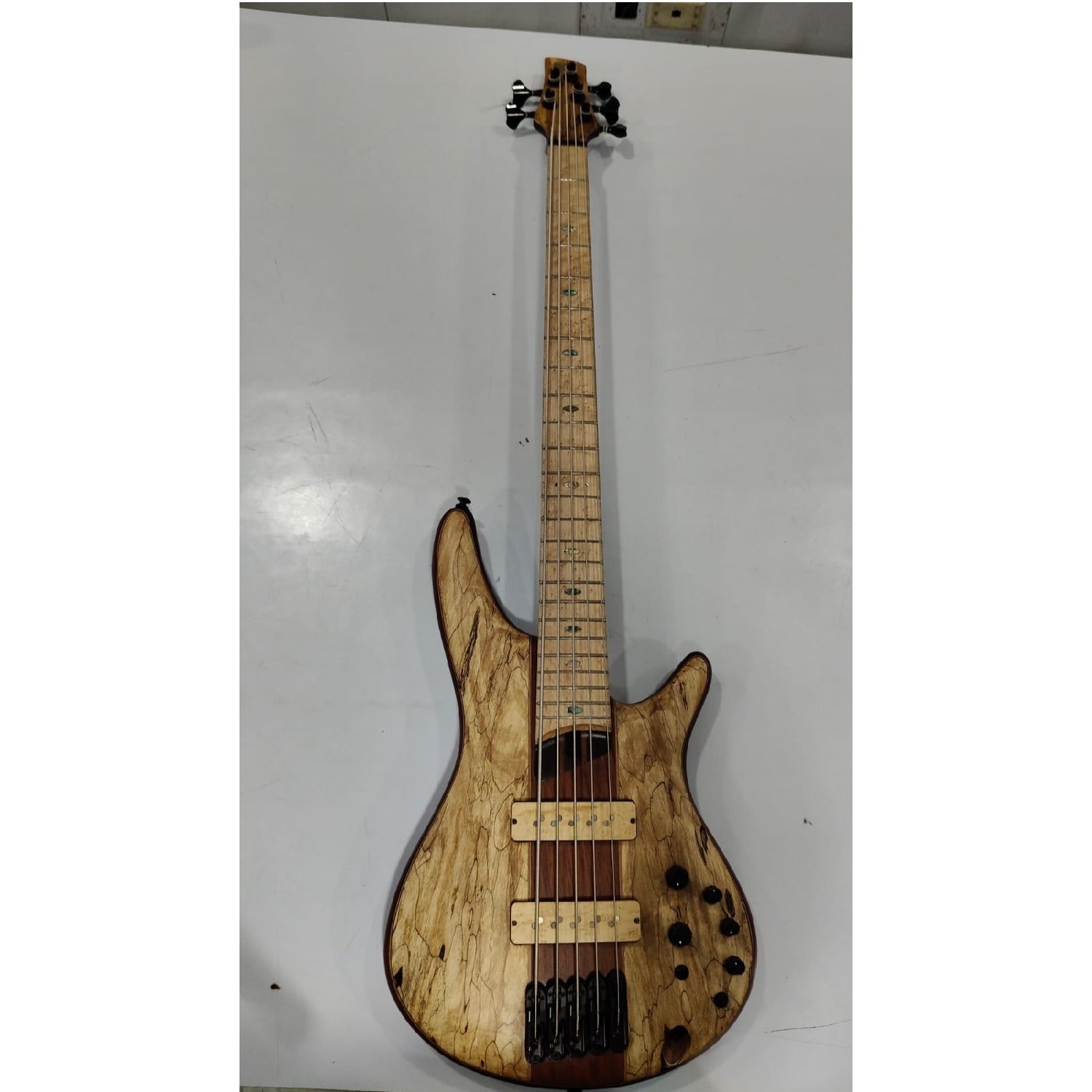 Ibanez Bass Guitars Ibanez SR5 SMLTD 5 String Limited Edition Bass Guitar - Natural Flat - Open Box