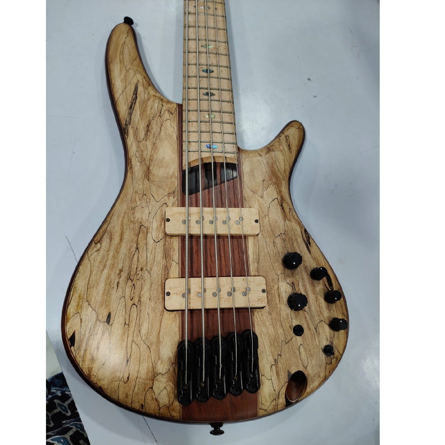 Ibanez Bass Guitars Ibanez SR5 SMLTD 5 String Limited Edition Bass Guitar - Natural Flat - Open Box