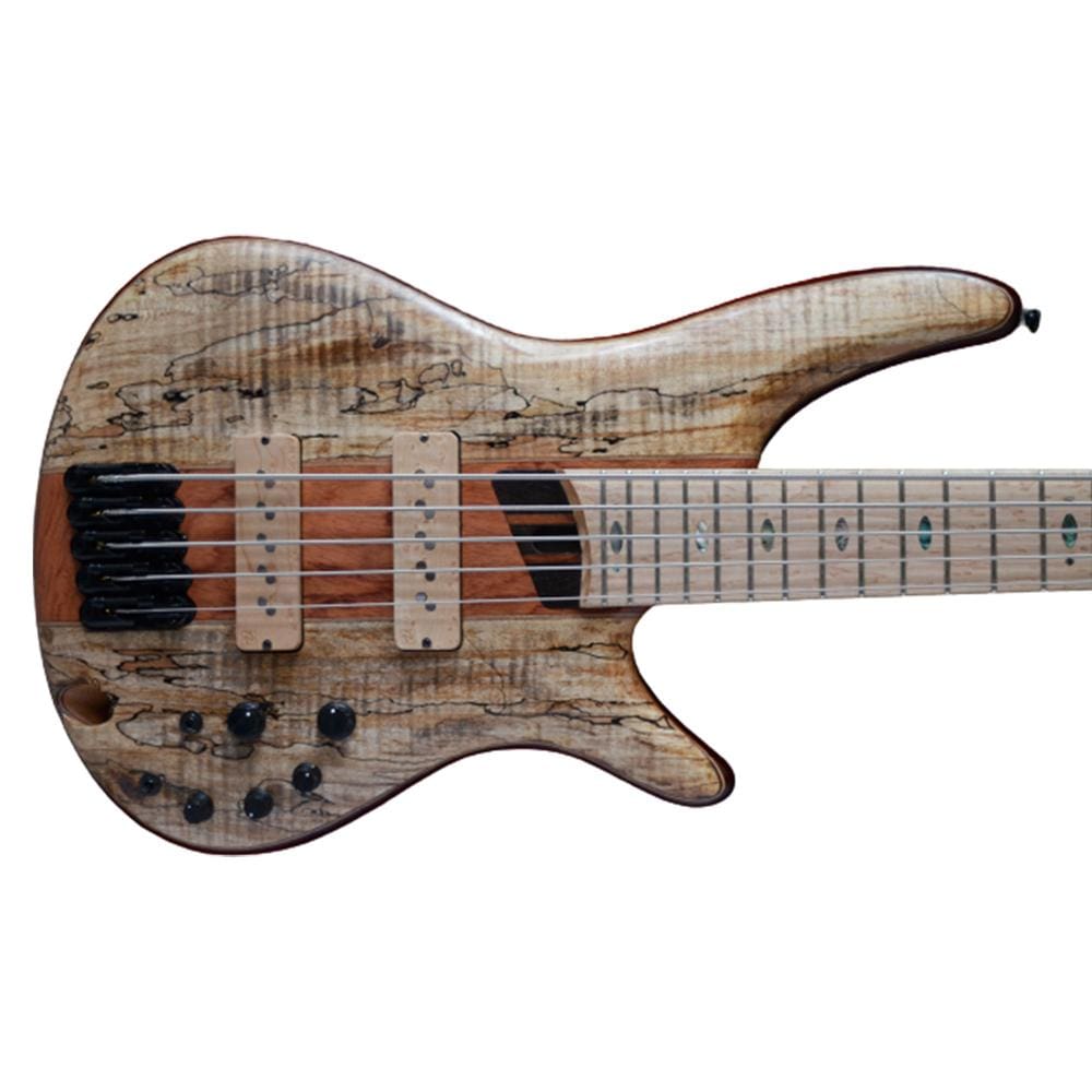 ibanez bass guitars ibanez sr5 smltd 5 string limited edition bass guitar - natural flat - open box