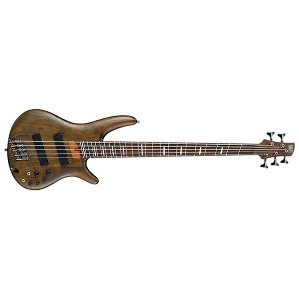 ibanez bass guitars ibanez srff805 5 string multi-scale bass guitar - walnut flat
