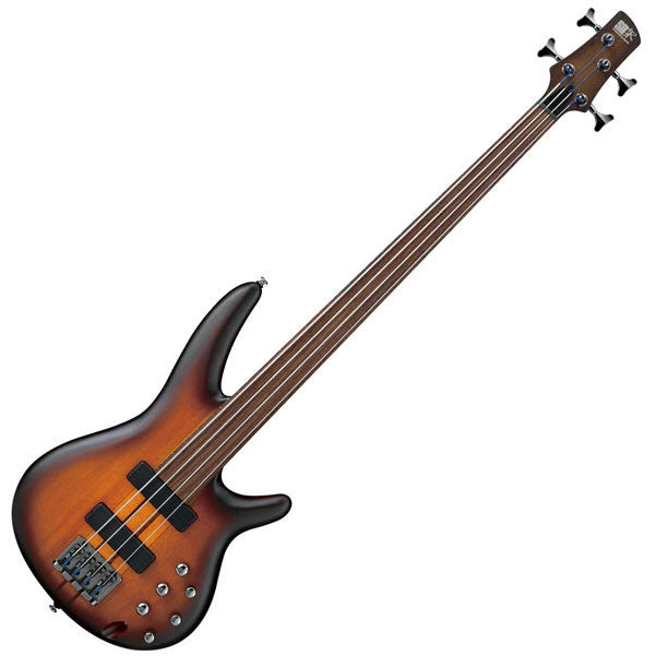 ibanez bass guitars ibanez workshop srf700 electric guitar - brown burst flat, fretless