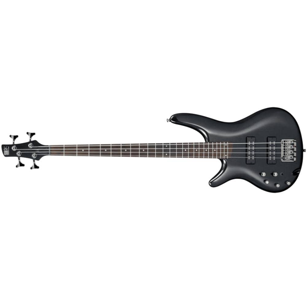 ibanez bass guitars iron pewter ibanez sr standard series sr300el 4 string left handed bass guitar - iron pewter