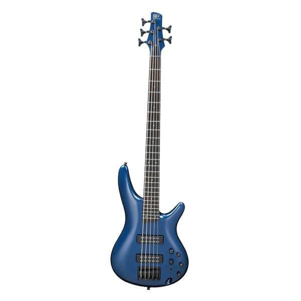ibanez bass guitars navy metallic ibanez sr305eb 5 string electric bass guitar #color_navy-metallic