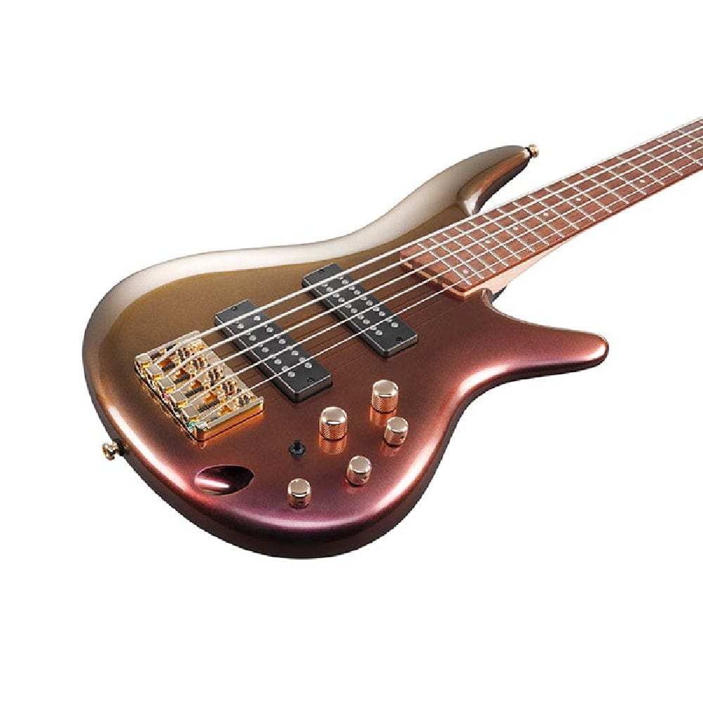 ibanez bass guitars rose gold chameleon ibanez sr305edx sr standard series 5 string bass guitar
