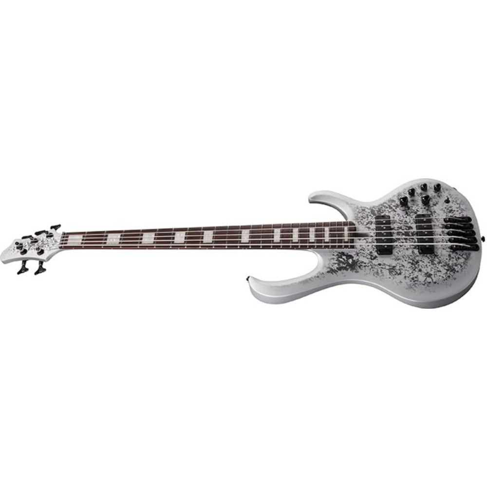 ibanez bass guitars silver blizzard matte ibanez btb25th5 btb 5 string electric bass guitar