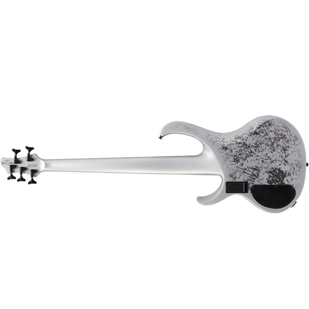 ibanez bass guitars silver blizzard matte ibanez btb25th5 btb 5 string electric bass guitar
