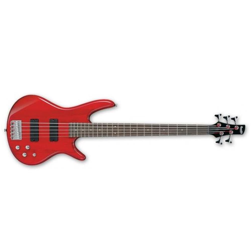 ibanez bass guitars transparent red ibanez gio gsr205 5 string bass guitar #color_transparent-red