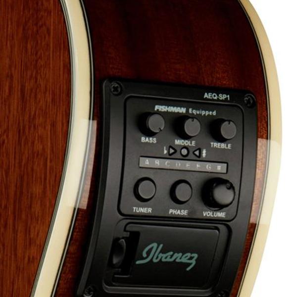 ibanez classical guitars ibanez aeg10nii-nt nylon string classical guitar - natural high gloss