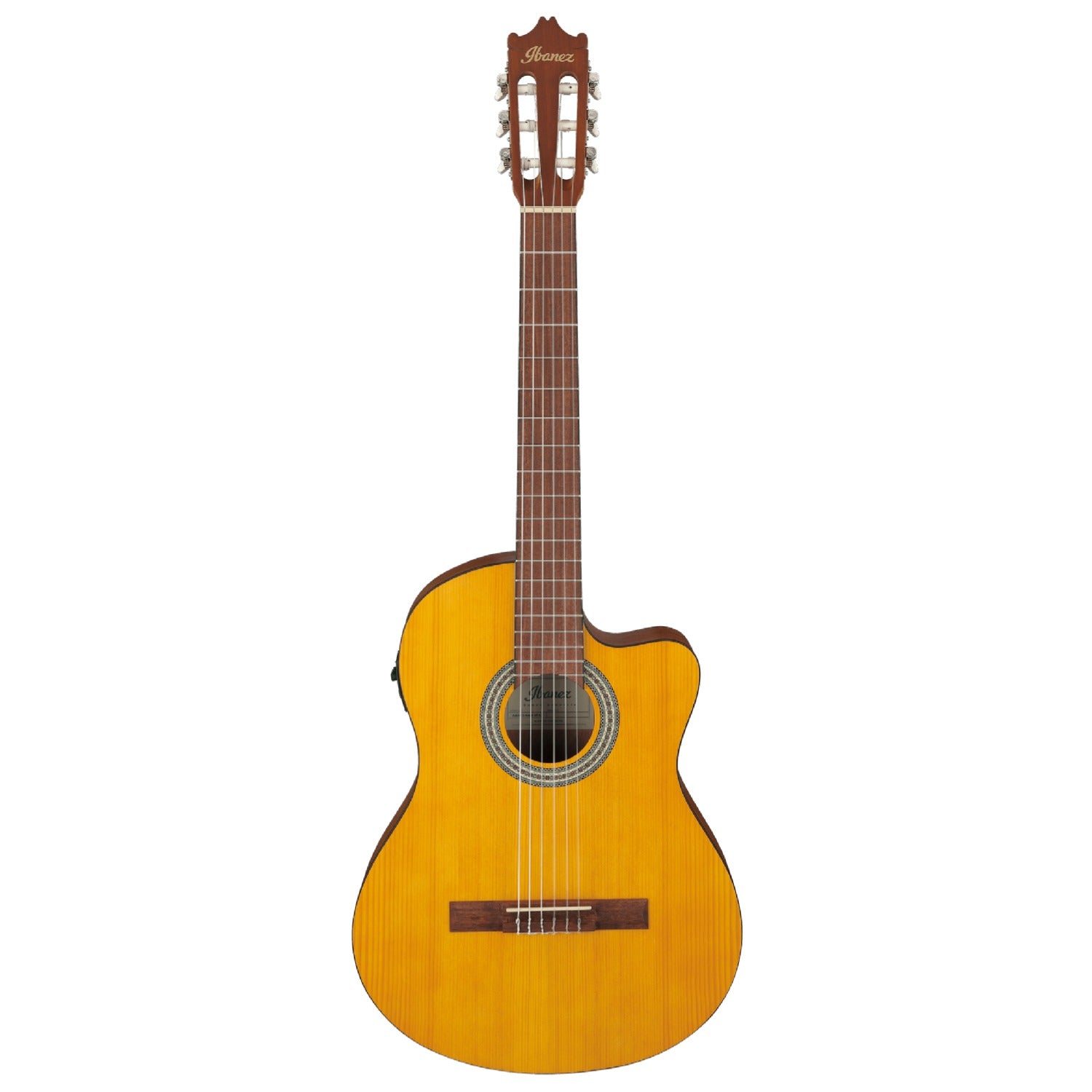 Ibanez Classical Guitars Open Pore Amber Ibanez GA3ECE Semi Classical Guitar #color_open-pore-amber