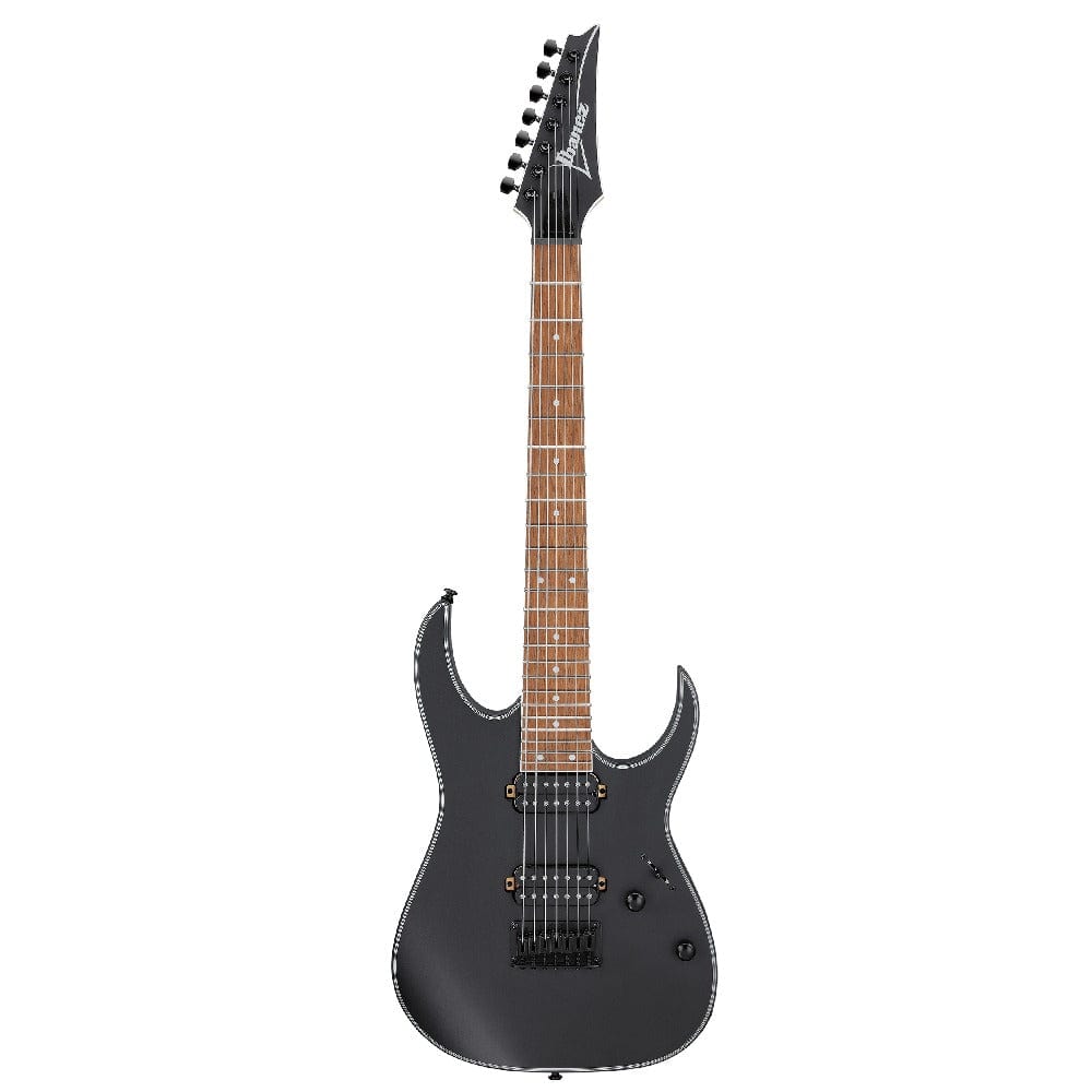 ibanez electric guitars black flat ibanez rg7421ex rg 7 string electric guitar