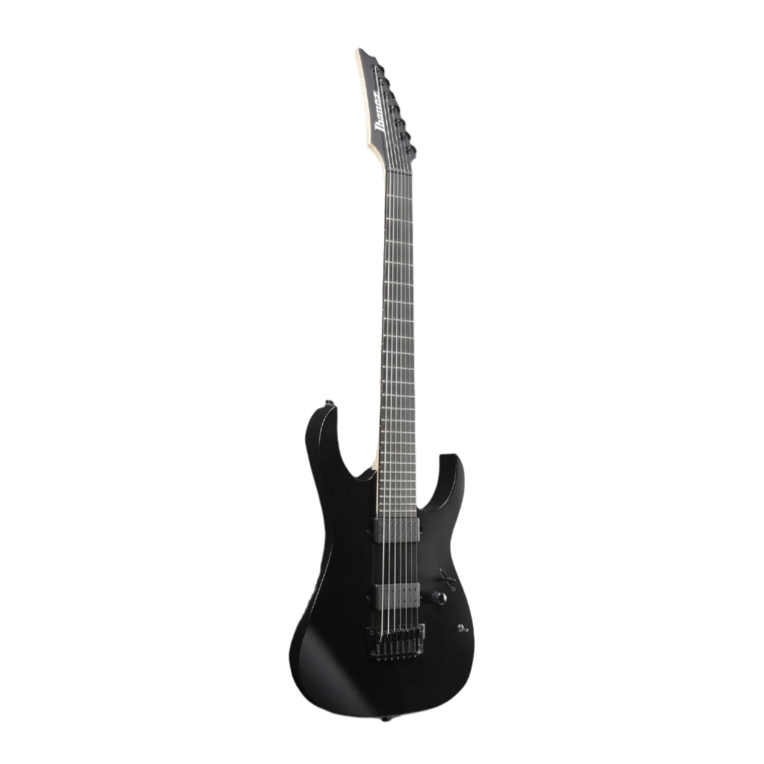 Ibanez Electric Guitars Black Flat Ibanez RGIXL7 RG Iron Label 7 String Electric Guitar - Black Flat