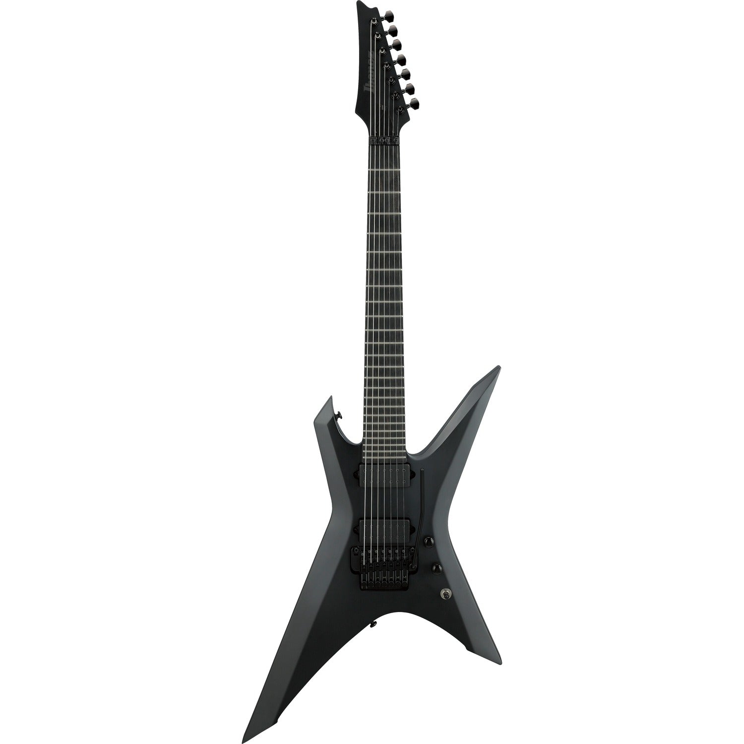 Ibanez Electric Guitars Black Flat Ibanez X IronLabel Series XPTB720 7 String Electric Guitar