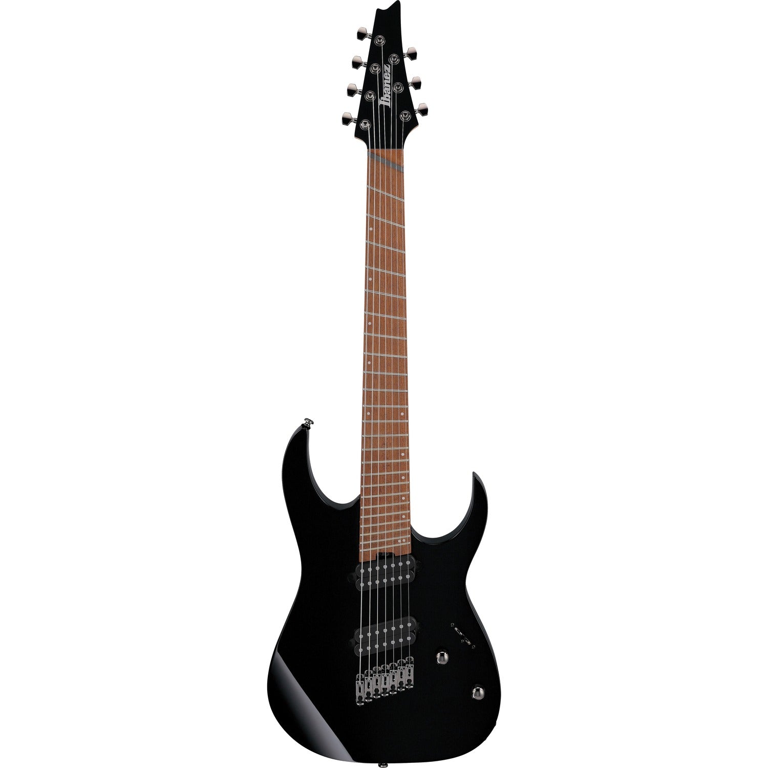 Ibanez Electric Guitars Black Ibanez RGMS7 RG Standard Multi Scale 7 String Electric Guitar - Black