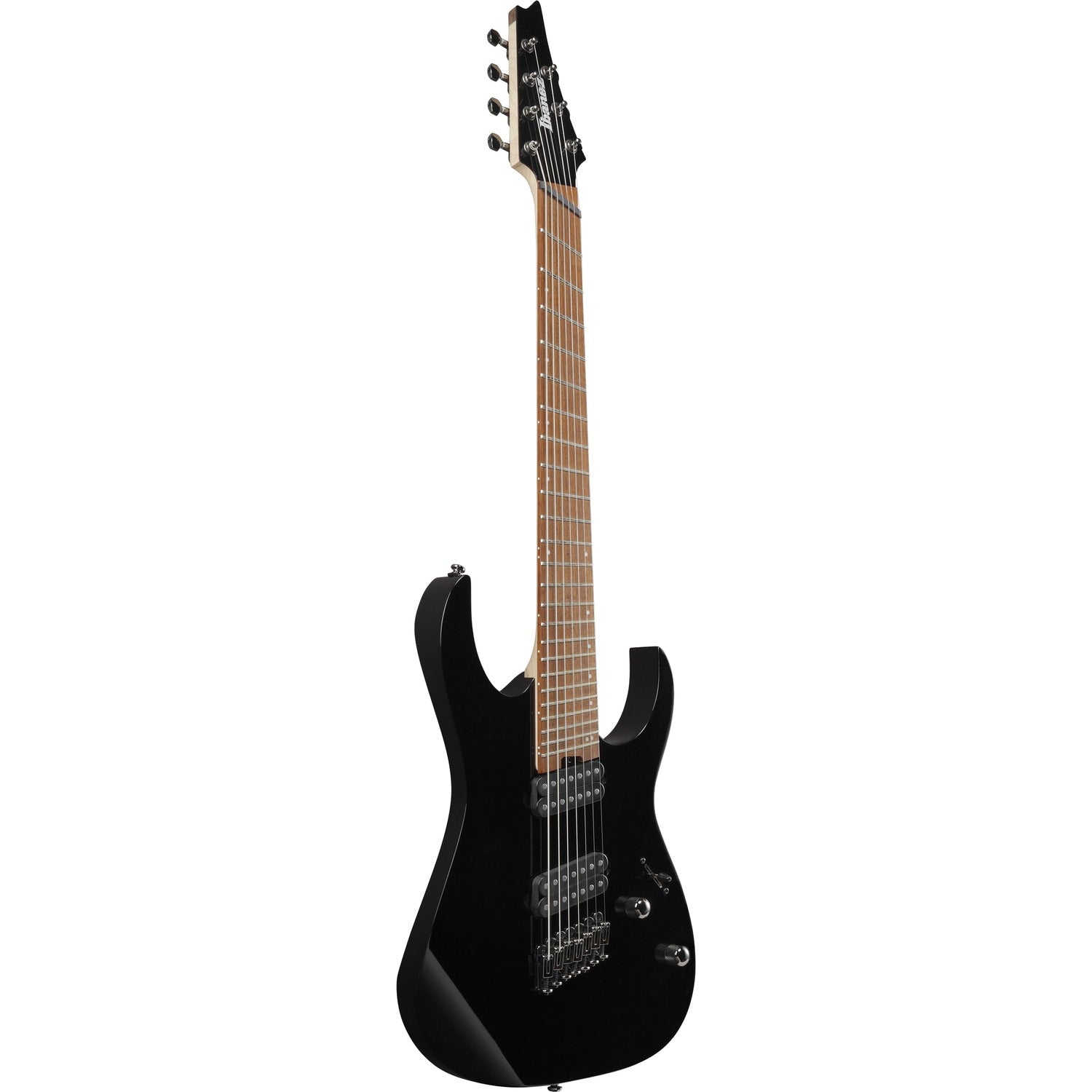 Ibanez Electric Guitars Black Ibanez RGMS7 RG Standard Multi Scale 7 String Electric Guitar - Black