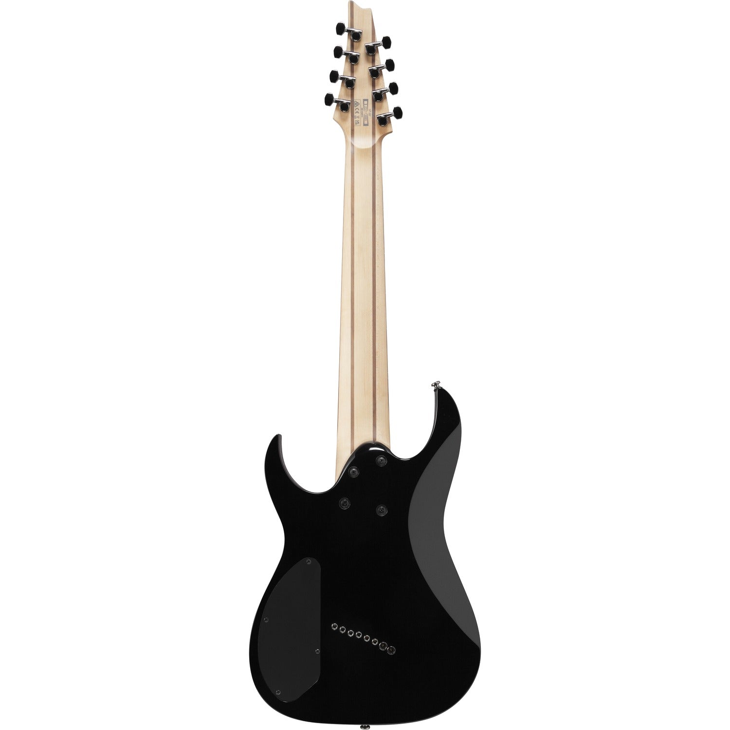 Ibanez Electric Guitars Black Ibanez RGMS8 RG Standard Series 8 String Electric Guitar