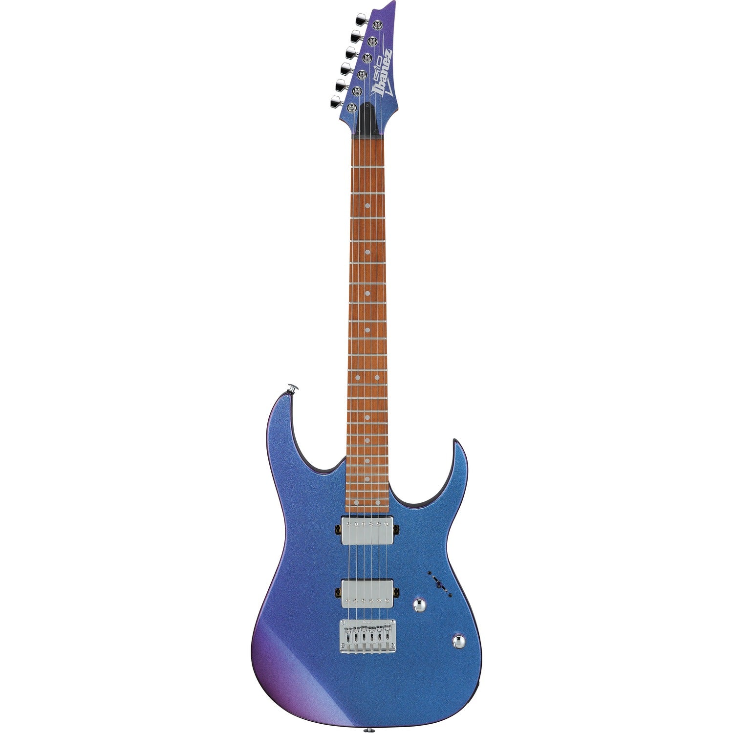 Ibanez Electric Guitars Blue Metal Chameleon Ibanez GRG121SP 6 String Electric Guitar #color_blue-metal-chameleon