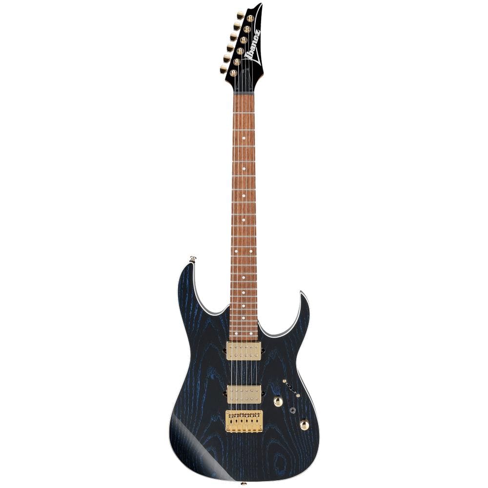 ibanez electric guitars blue wave black ibanez rg421hpah rg standard 6 string electric guitar - blue wave black