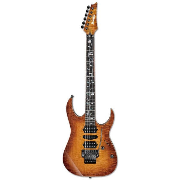 ibanez electric guitars bright brown rutile ibanez rg8570z prestige j.custom electric guitar with case #color_bright-brown-rutile