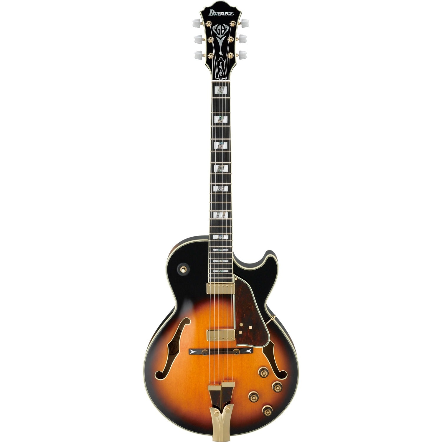 Ibanez Electric Guitars Brown Sunburst Ibanez GB10 George Benson Signature Hollow Body 6 String Electric Guitar