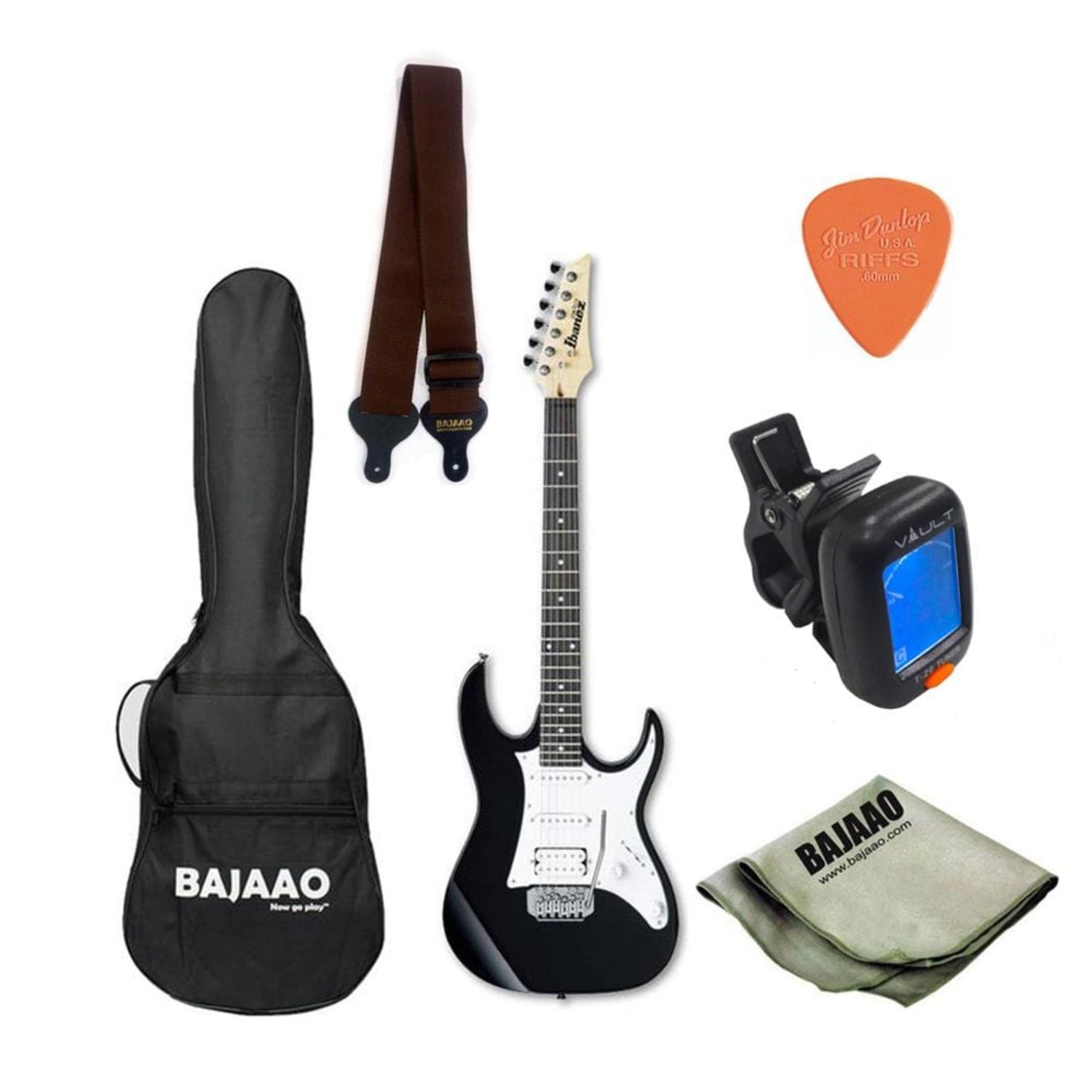 ibanez electric guitars bundles black knight ibanez grx40 standard electric guitar bundle - black night/tri fade burst