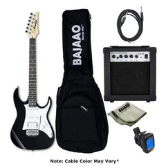 Ibanez Electric Guitars Bundles Black Night Ibanez GRX40 Standard Electric Guitar Bundle