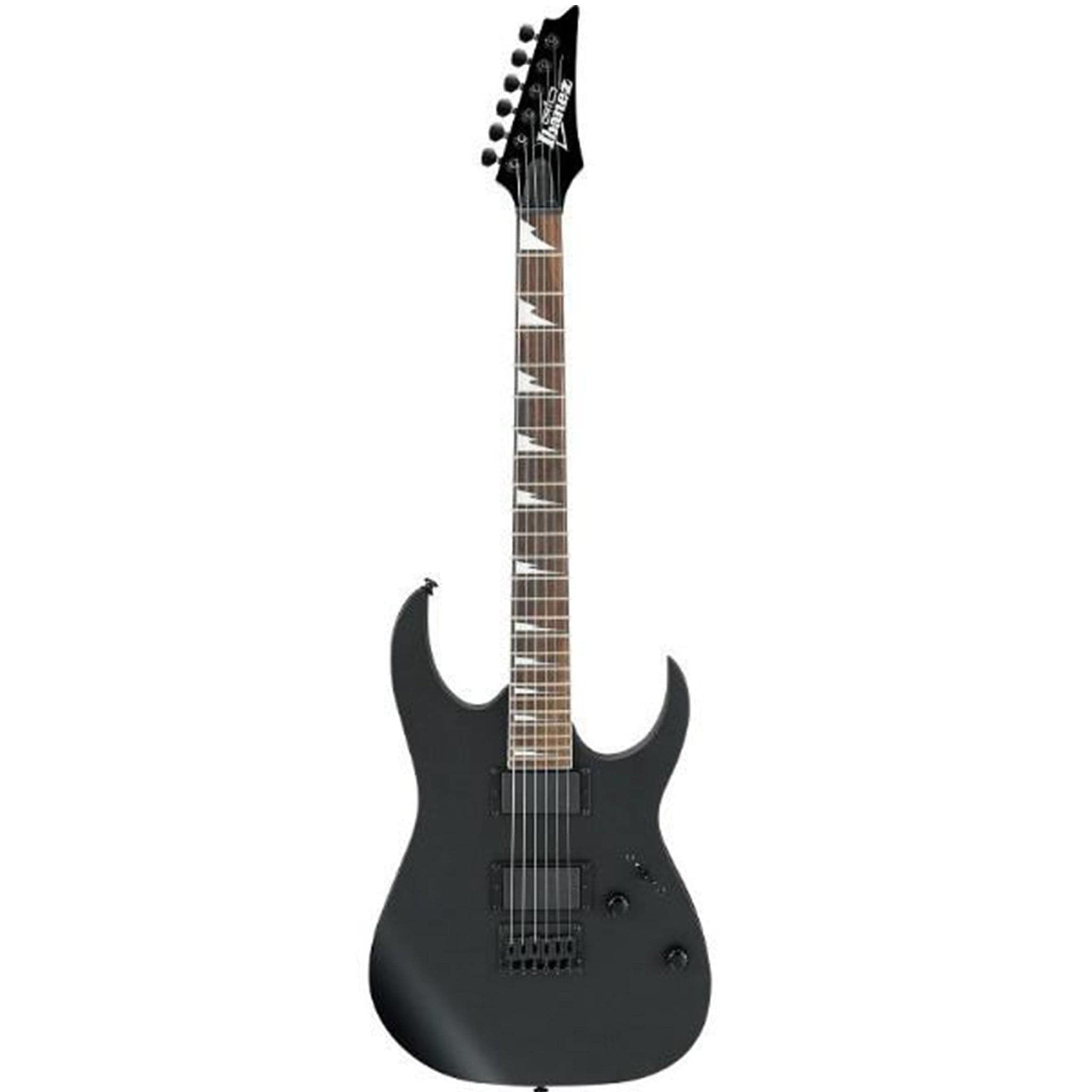 ibanez electric guitars bundles flat black ibanez grg121dx rg gio series electric guitar with gigbag, tuner, strap, picks, polishing cloth, cable & e-book #color_flat-black
