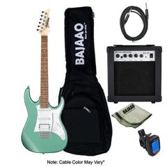 Ibanez Electric Guitars Bundles Metallic Light Green Ibanez GRX40 Standard Electric Guitar Bundle