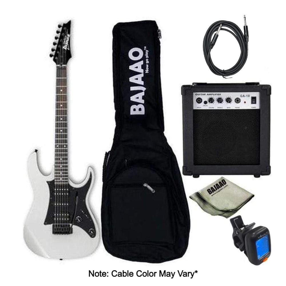 ibanez electric guitars bundles white ibanez grx55b standard electric guitar bundle #color_white