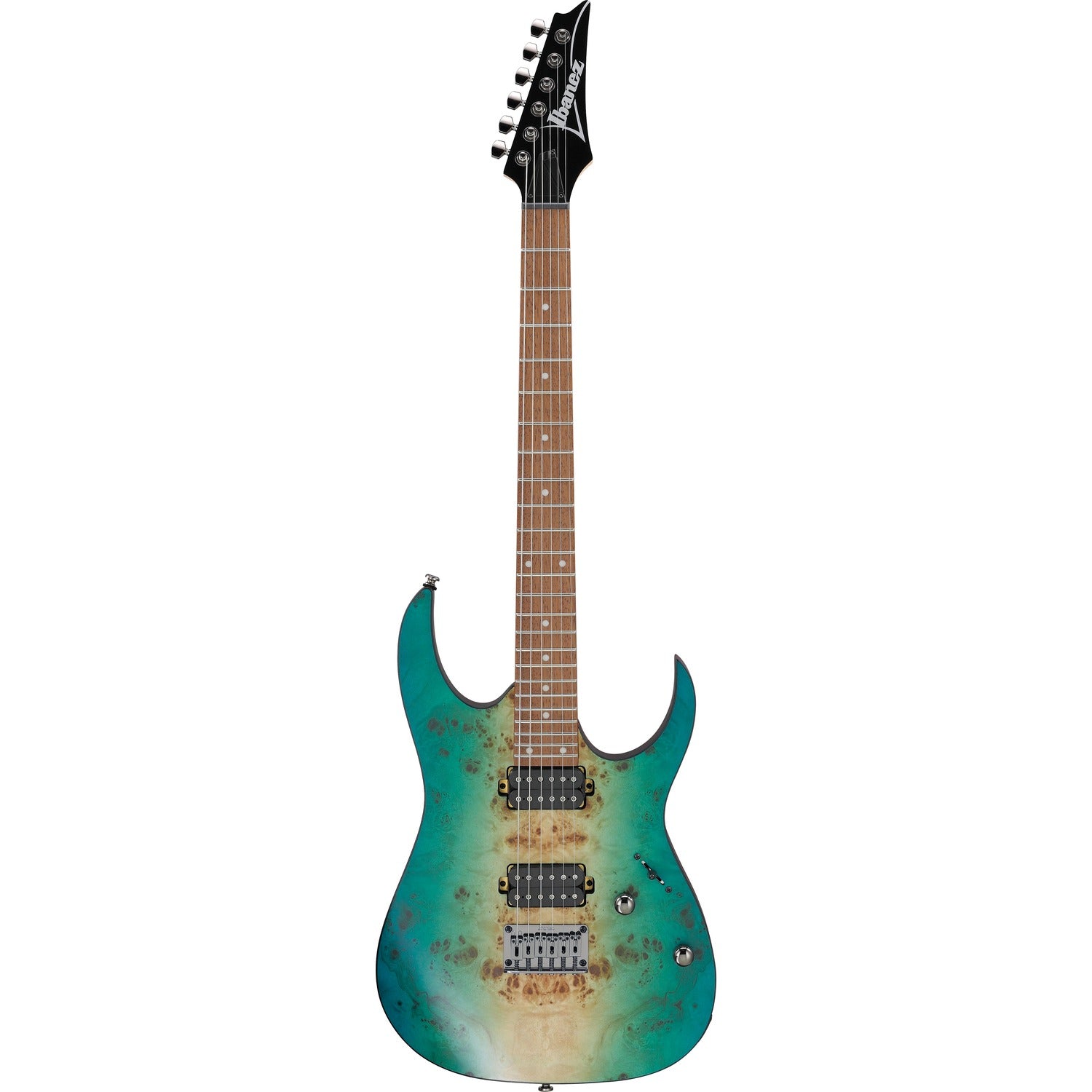 Ibanez Electric Guitars Caribbean Shoreline Flat Ibanez RG421PB RG Standard 6 String Electric Guitar #color_caribbean-shoreline-flat