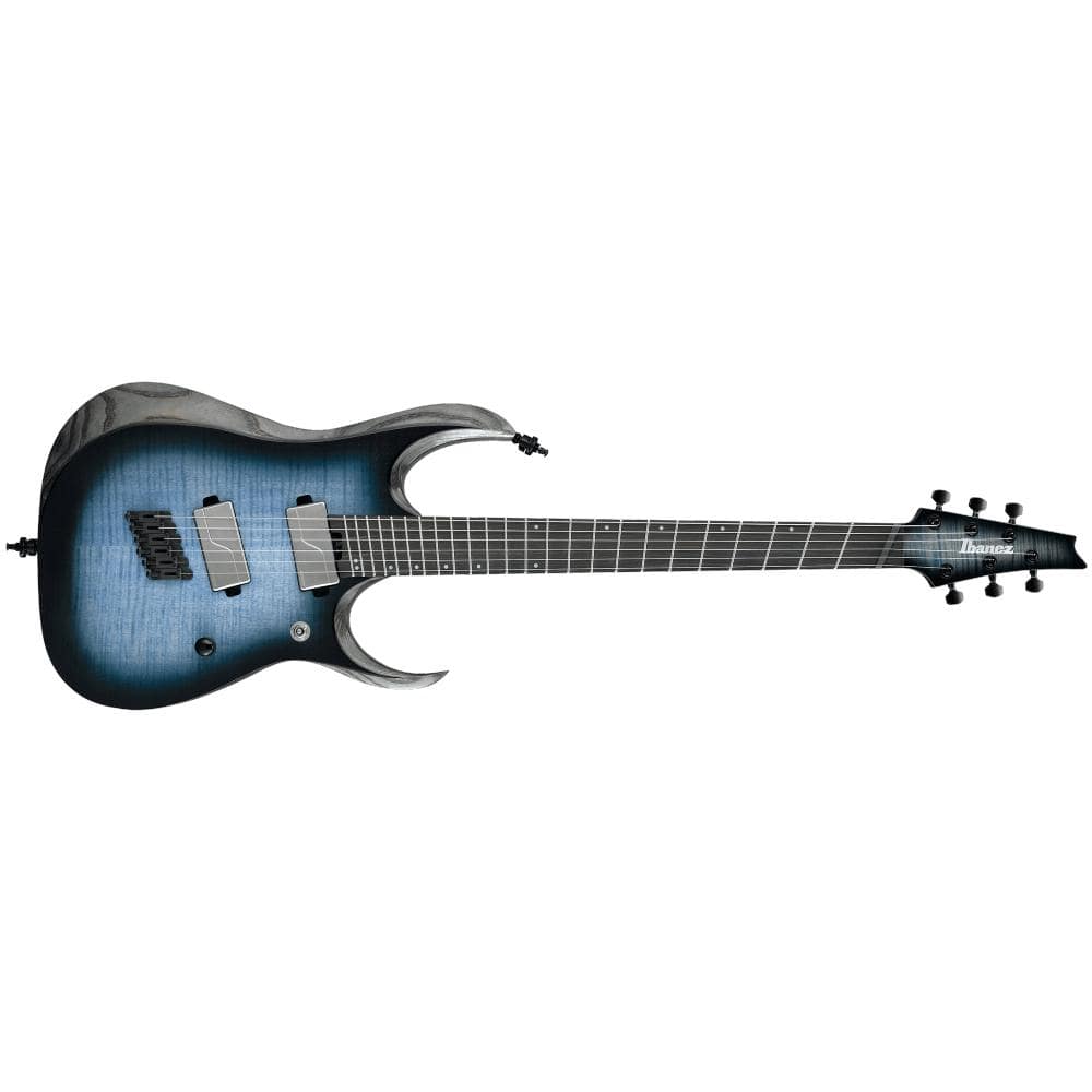 ibanez electric guitars cerulean blue burst low gloss ibanez rgd61alms rgd axion label 6 string electric guitar - cerulean blue burst low gloss