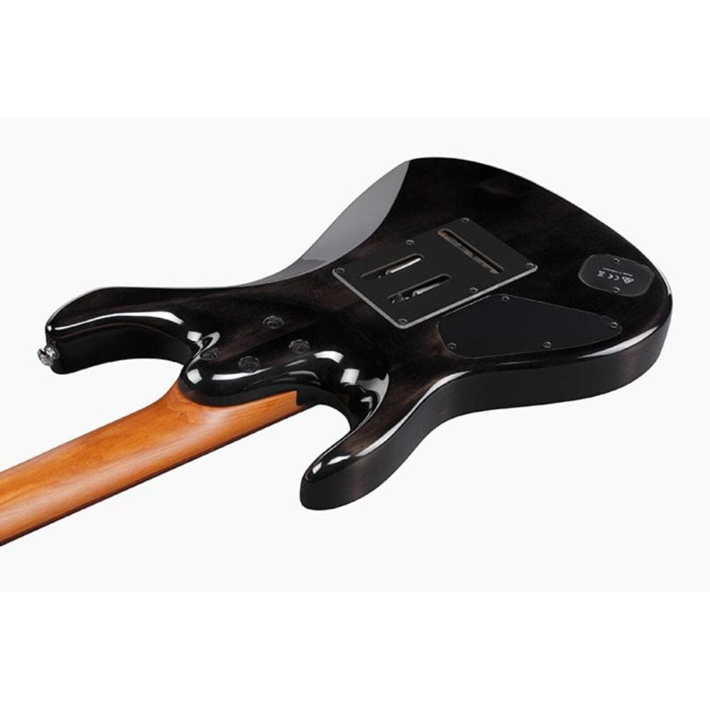 ibanez electric guitars charcoal black burst ibanez az427p1pb premium az series 7 string electric guitar with gigbag - charcoal black burst