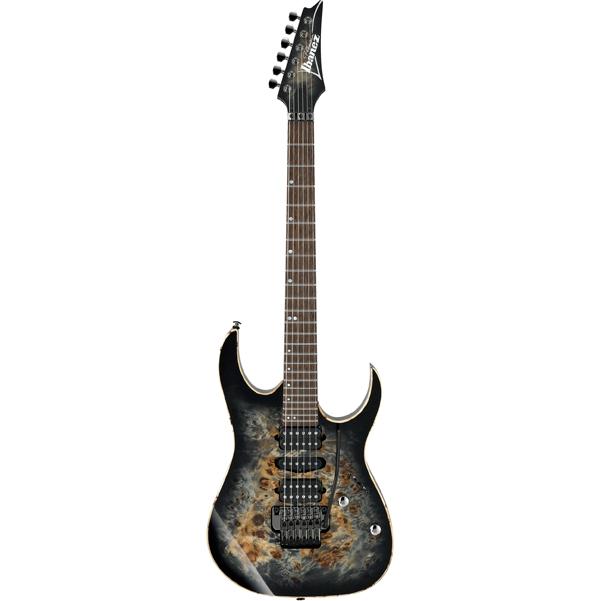 ibanez electric guitars charcoal black burst ibanez rg1070pbz rg series premium electric guitar #color_charcoal-black-burst