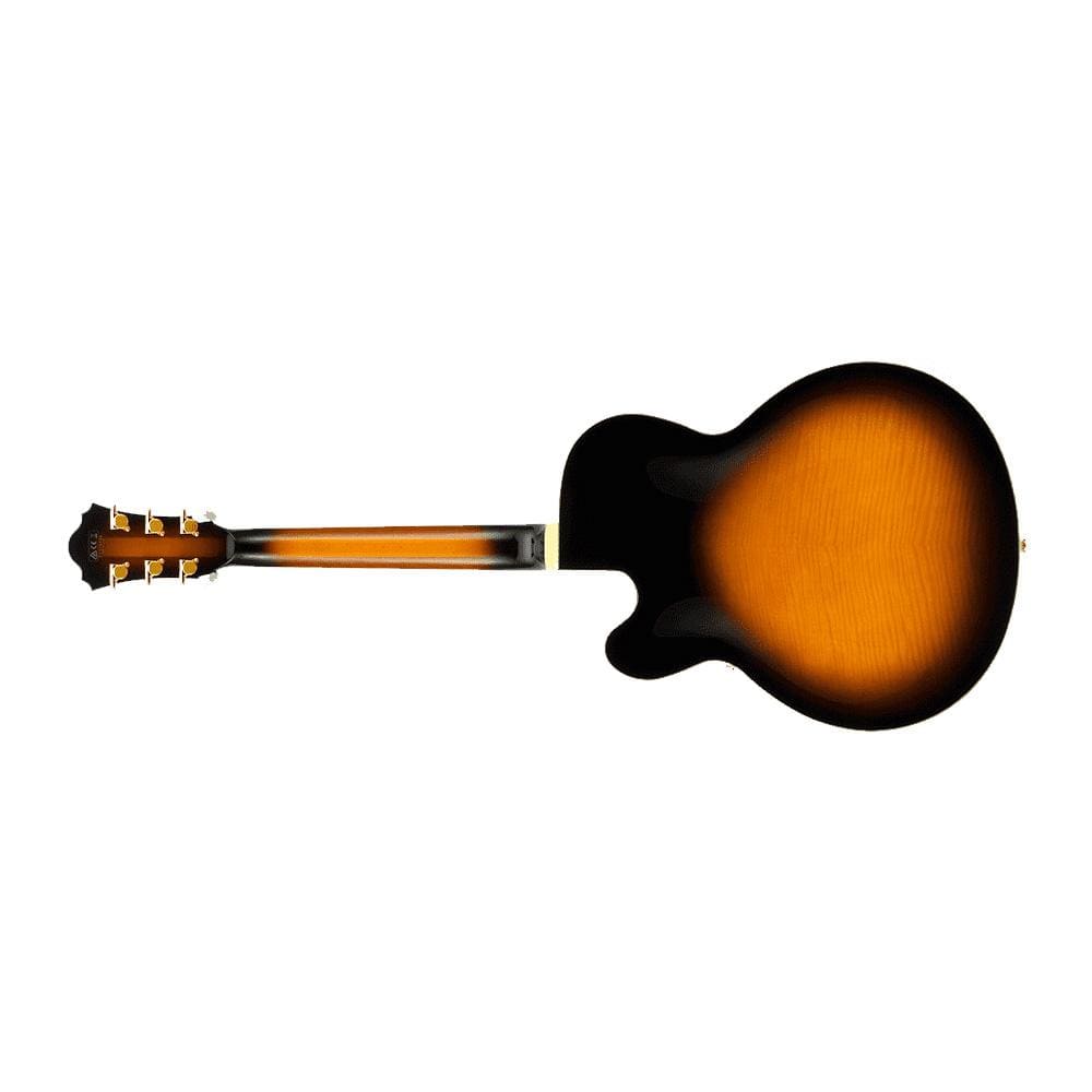 ibanez electric guitars ibanez af200 artist hollow body 6-string electric guitar - brown sunburs