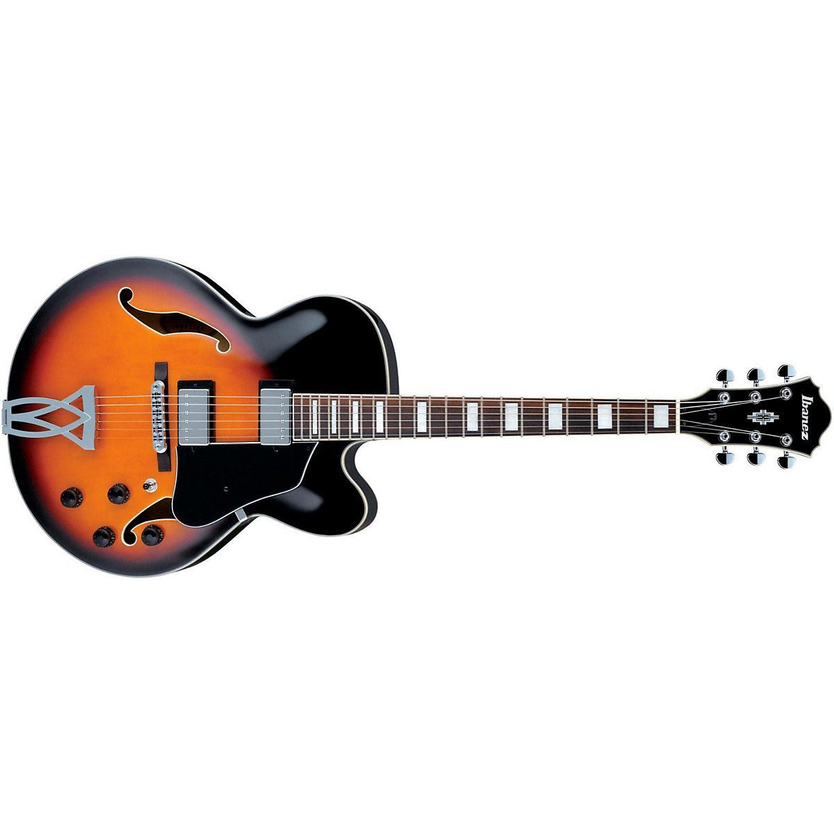 ibanez electric guitars ibanez af75 electric guitar - brown sunburst