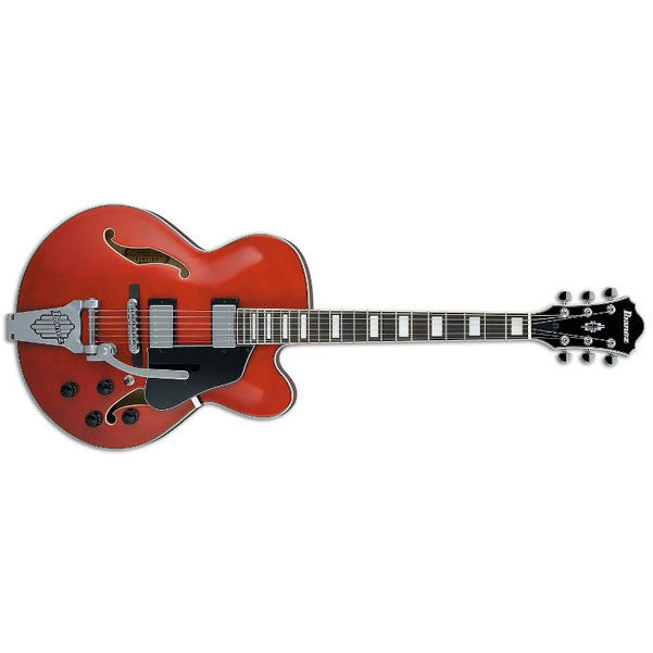ibanez electric guitars ibanez afs75t electric guitar - transparent red