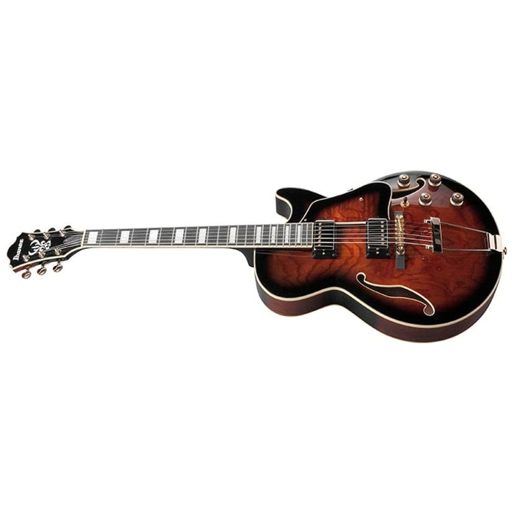 ibanez electric guitars ibanez ag95qa hollowbody electric guitar