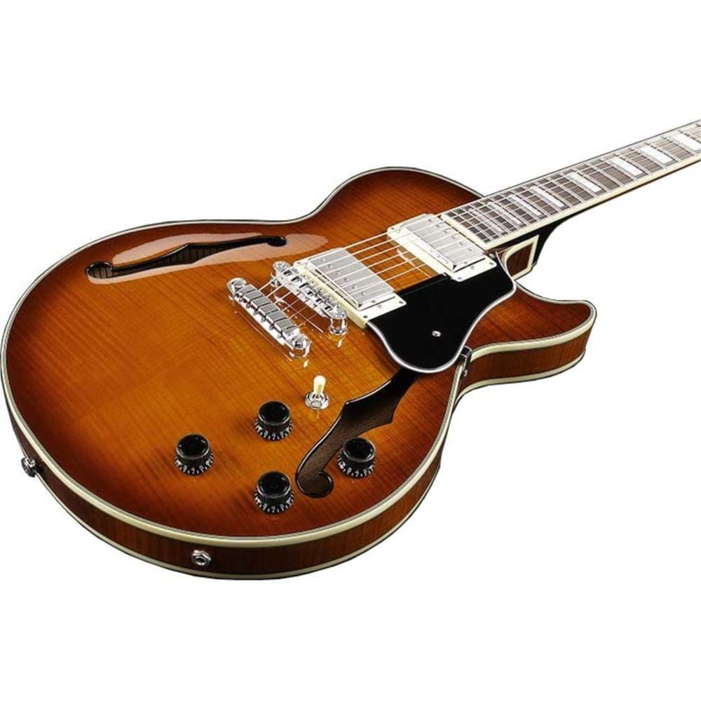 ibanez electric guitars ibanez ags artcore series ags73fm-vls electric guitar- violin sunburst
