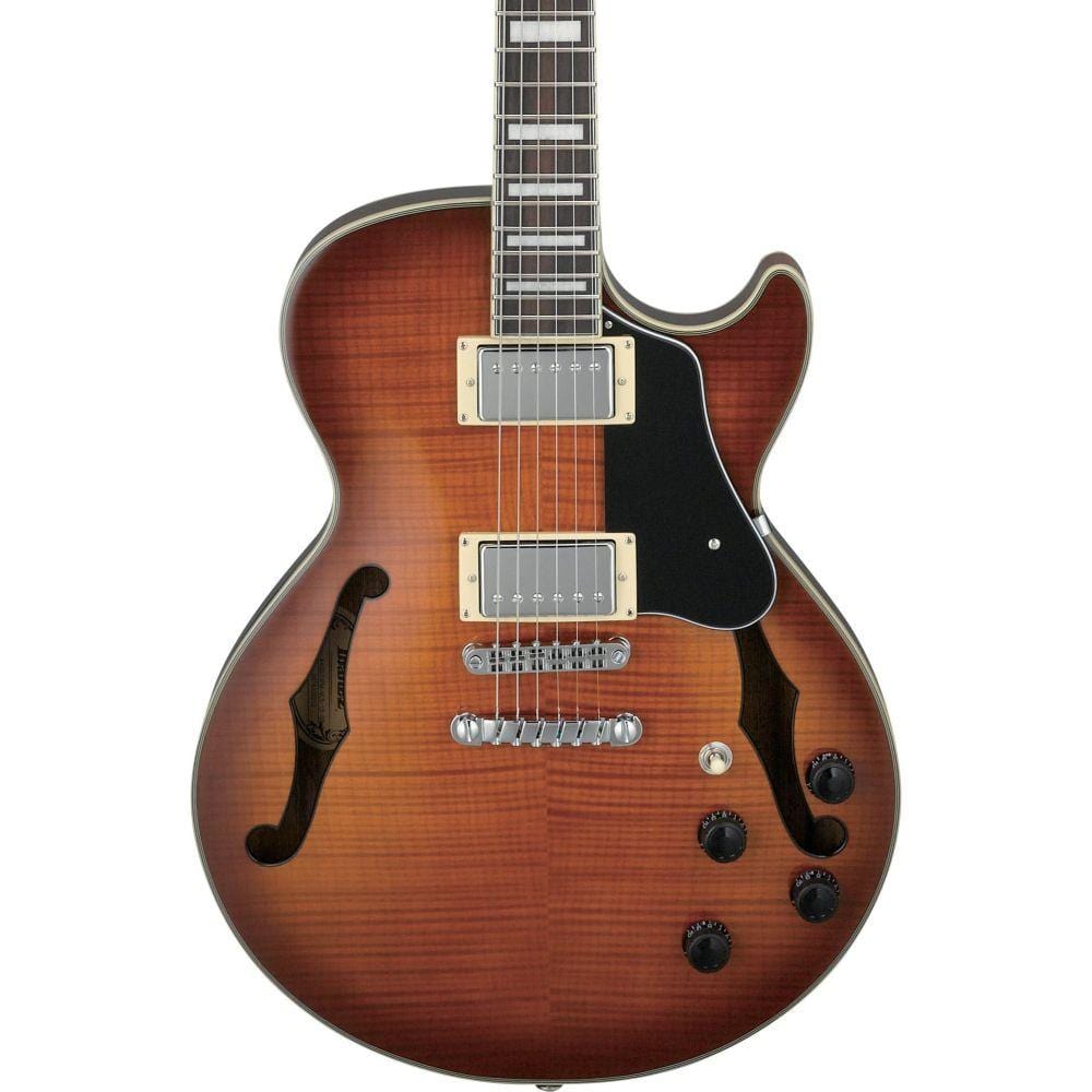 ibanez electric guitars ibanez ags artcore series ags73fm-vls electric guitar- violin sunburst