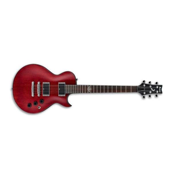 ibanez electric guitars ibanez art120 electric guitar - transparent red flat