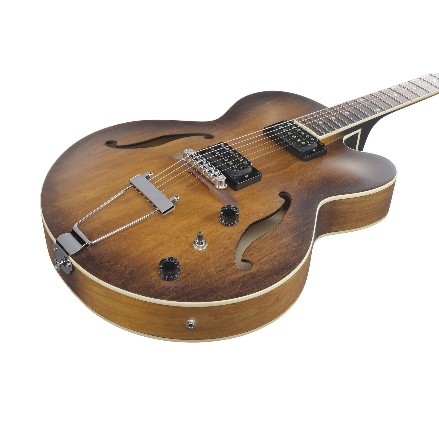 Ibanez Electric Guitars Ibanez Artcore AF55 Hollow-Body Electric Guitar - Tobacco Flat