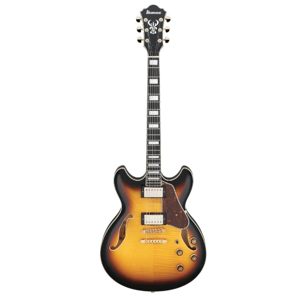 ibanez electric guitars ibanez as93fm 6 string electric guitar #color_antique-yellow-sunburst