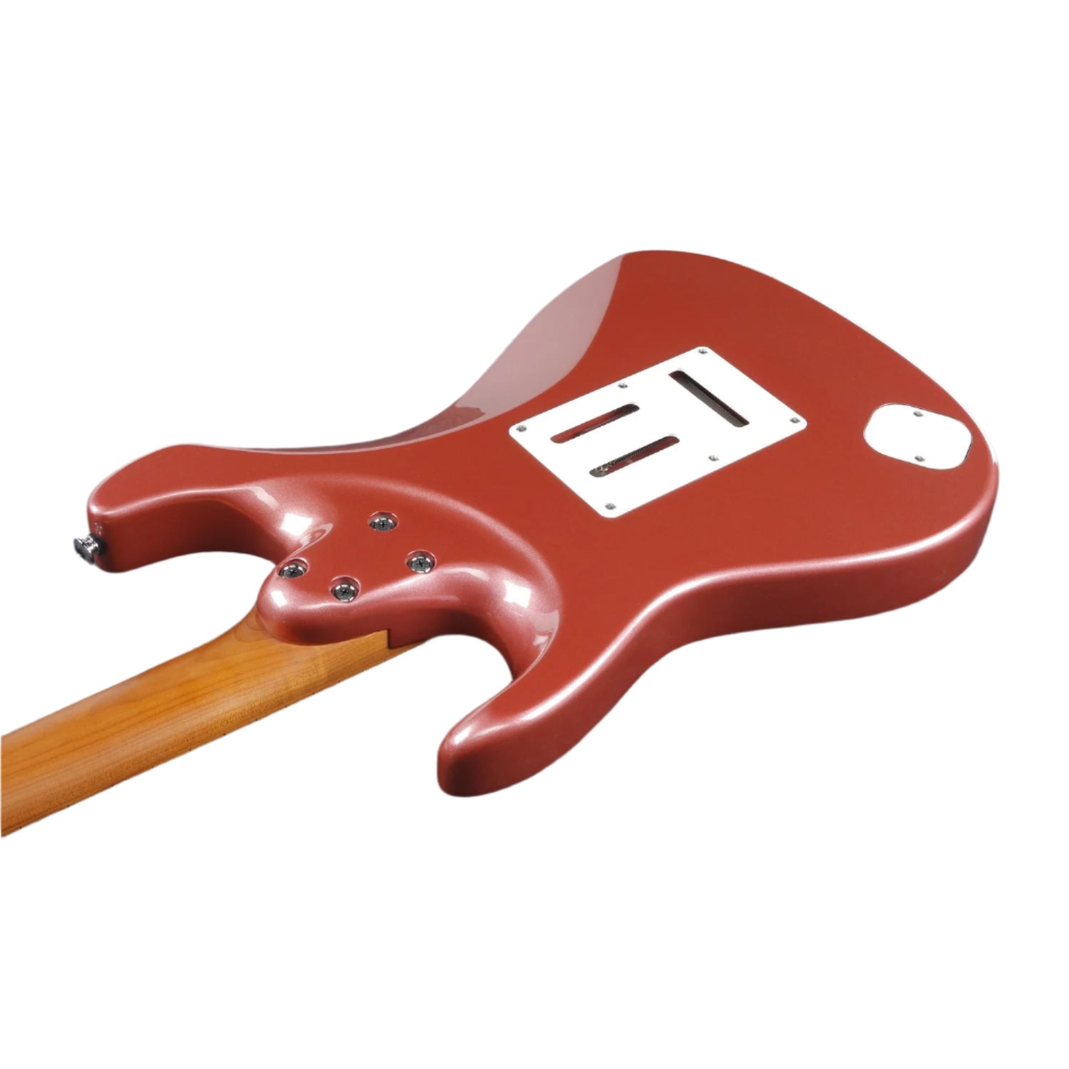 Ibanez Electric Guitars Ibanez AZ2204 Prestige 6 String Electric Guitar with Case #color_hazy-rose-metallic