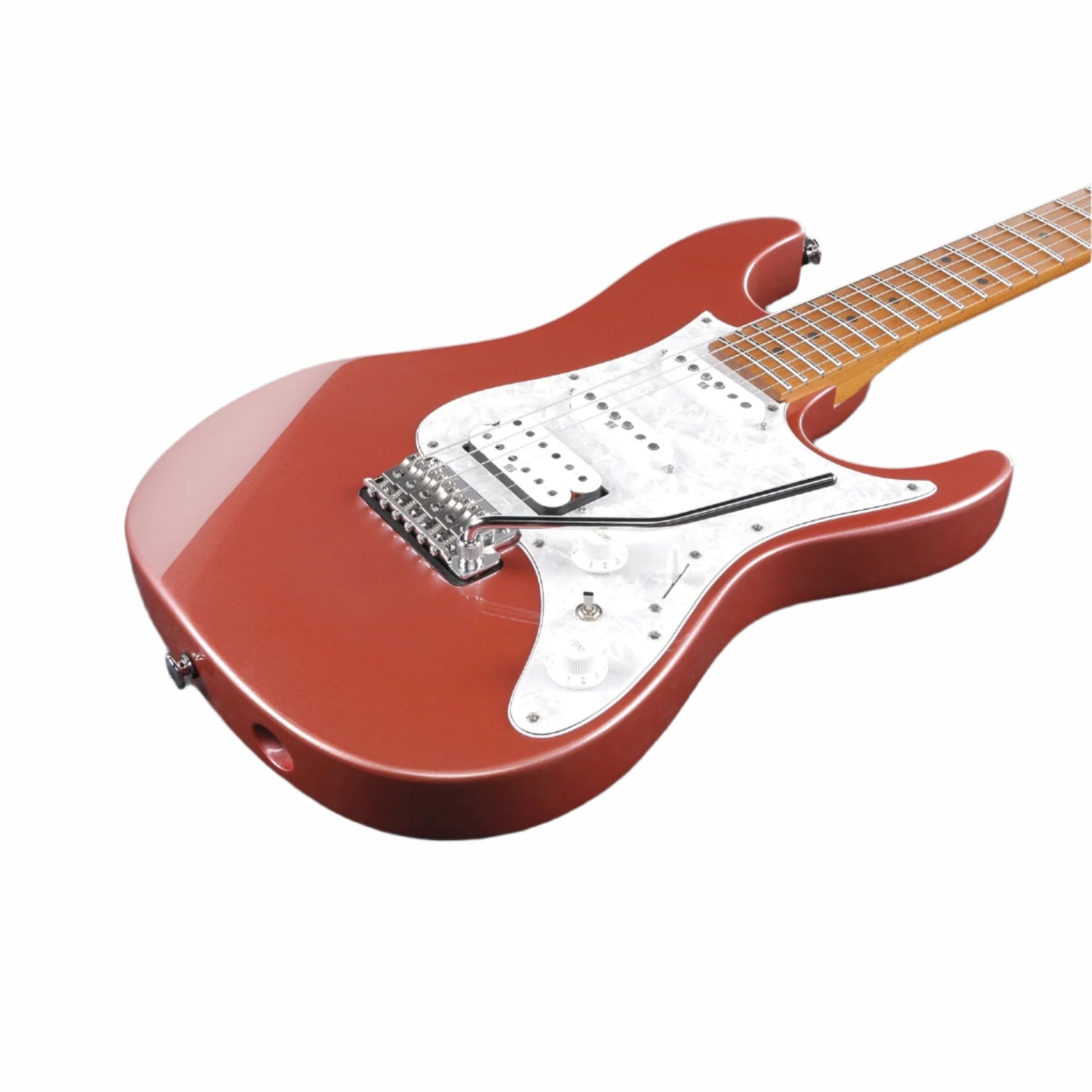 Ibanez Electric Guitars Ibanez AZ2204 Prestige 6 String Electric Guitar with Case #color_hazy-rose-metallic