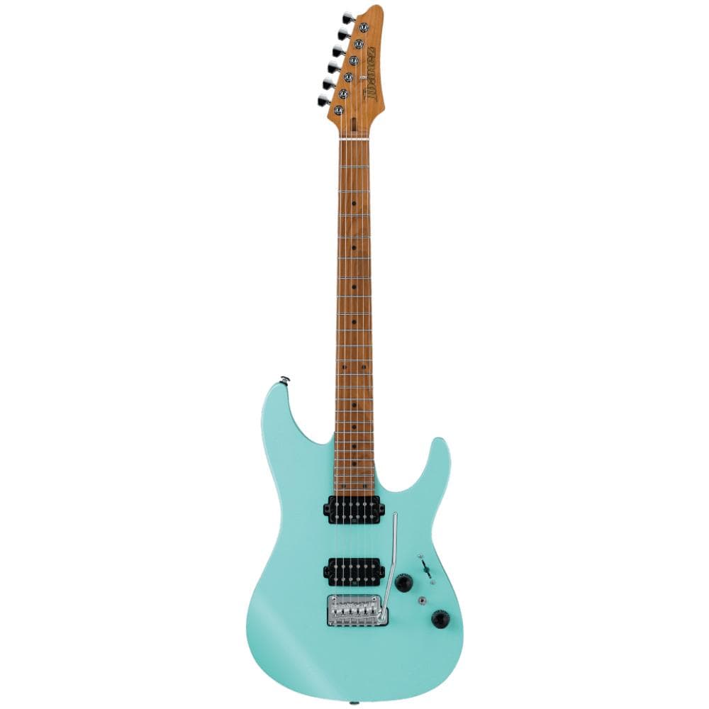 ibanez electric guitars ibanez az242 az premium 6-string electric guitar with bag - sea foam green matte