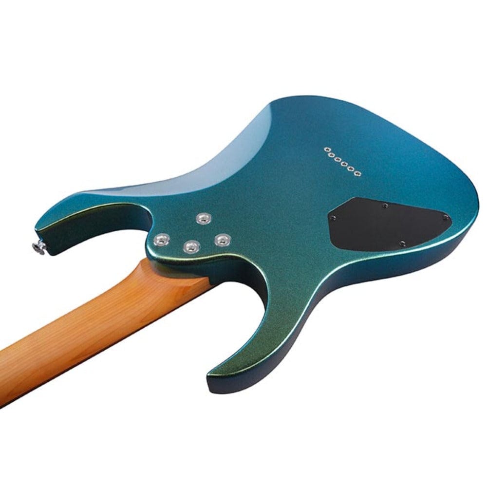 ibanez electric guitars ibanez grg121sp 6 string electric guitar #color_green-yellow-chameleon