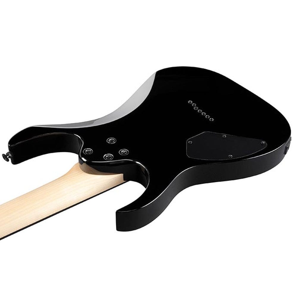 ibanez electric guitars ibanez grg7221qa rg series 7-string electric guitar - transparent black sunburst